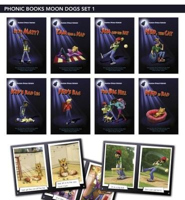 Phonic Books Moon Dogs Set 1 - Phonic Books - Multiple-component retail product, slip-cased - Used Phonic Books Moon Dogs Set 1 - Phonic Books - Multiple-component retail product, slip-cased - Used