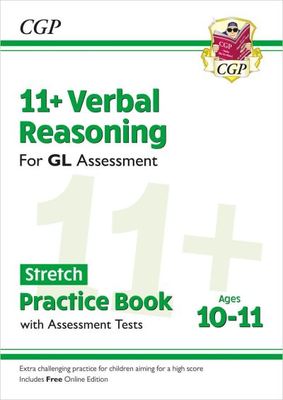 11+ GL Verbal Reasoning Stretch Practice Book & Assessment Tests - Ages 10-11 (with Online Edition) - CGP Books - Paperback - Used