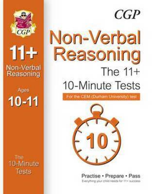 10-Minute Tests for 11+ Non-Verbal Reasoning Ages 10-11 (Book 1) - CEM Test - CGP Books - Paperback - Used