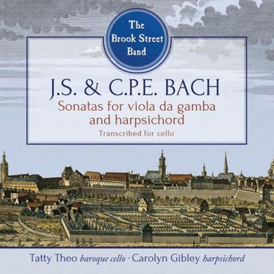Johann Sebastian Bach - J.S. & C.P.E. Bach: Sonatas for Viola Da Gamba and Harpsichord: Transcribed for Cello CD Album - Used