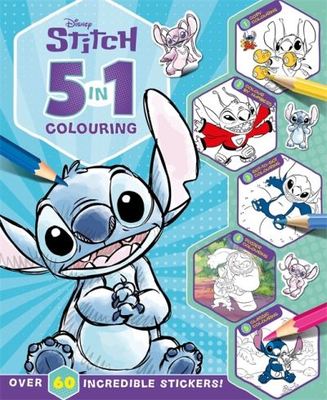 Disney Stitch: 5 in 1 Colouring - Walt Disney - Paperback - Used