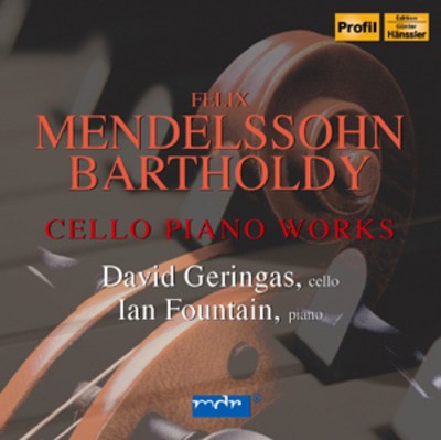 Felix Mendelssohn - Cello Piano Works CD Album - Used