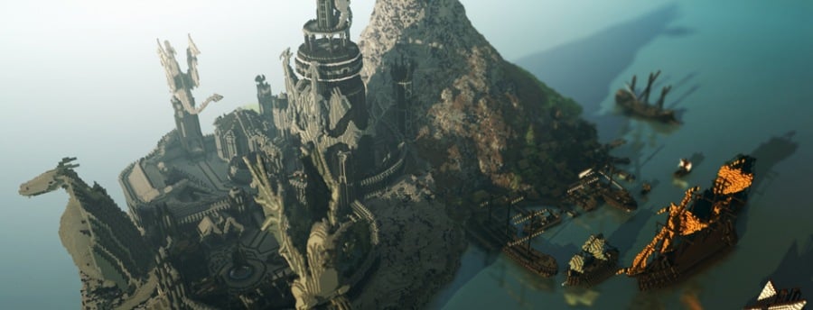 Minecraft Player Recreates Part of Minas Tirith from Lord of the Rings