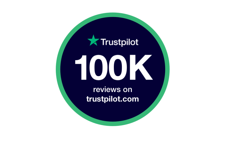 Trustpilot 100k badge